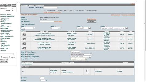 parts counter program